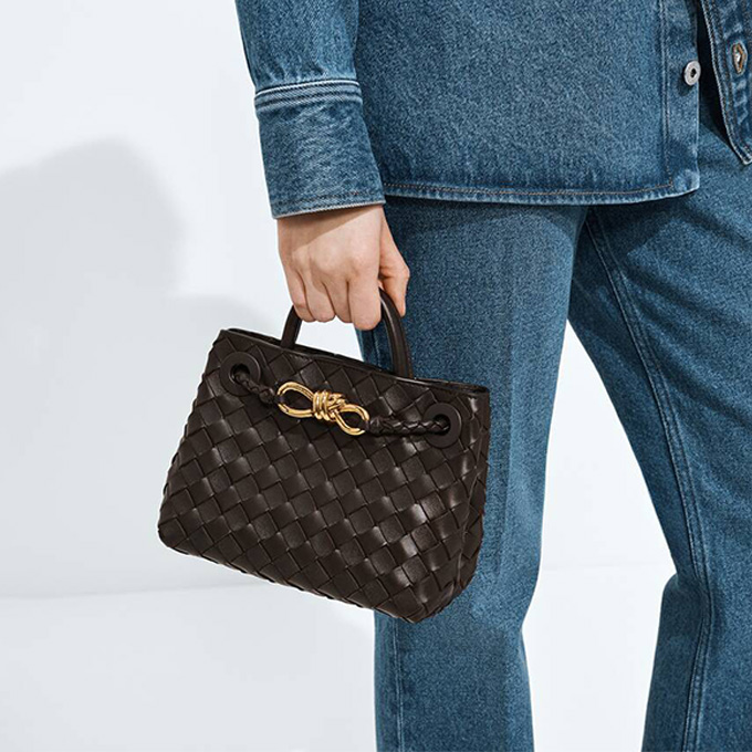 bottega veneta mini andiamo woven tote bag #874957